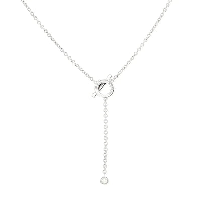 [Azure Tears]FINESSE SILVER DIAMOND NECKLACE