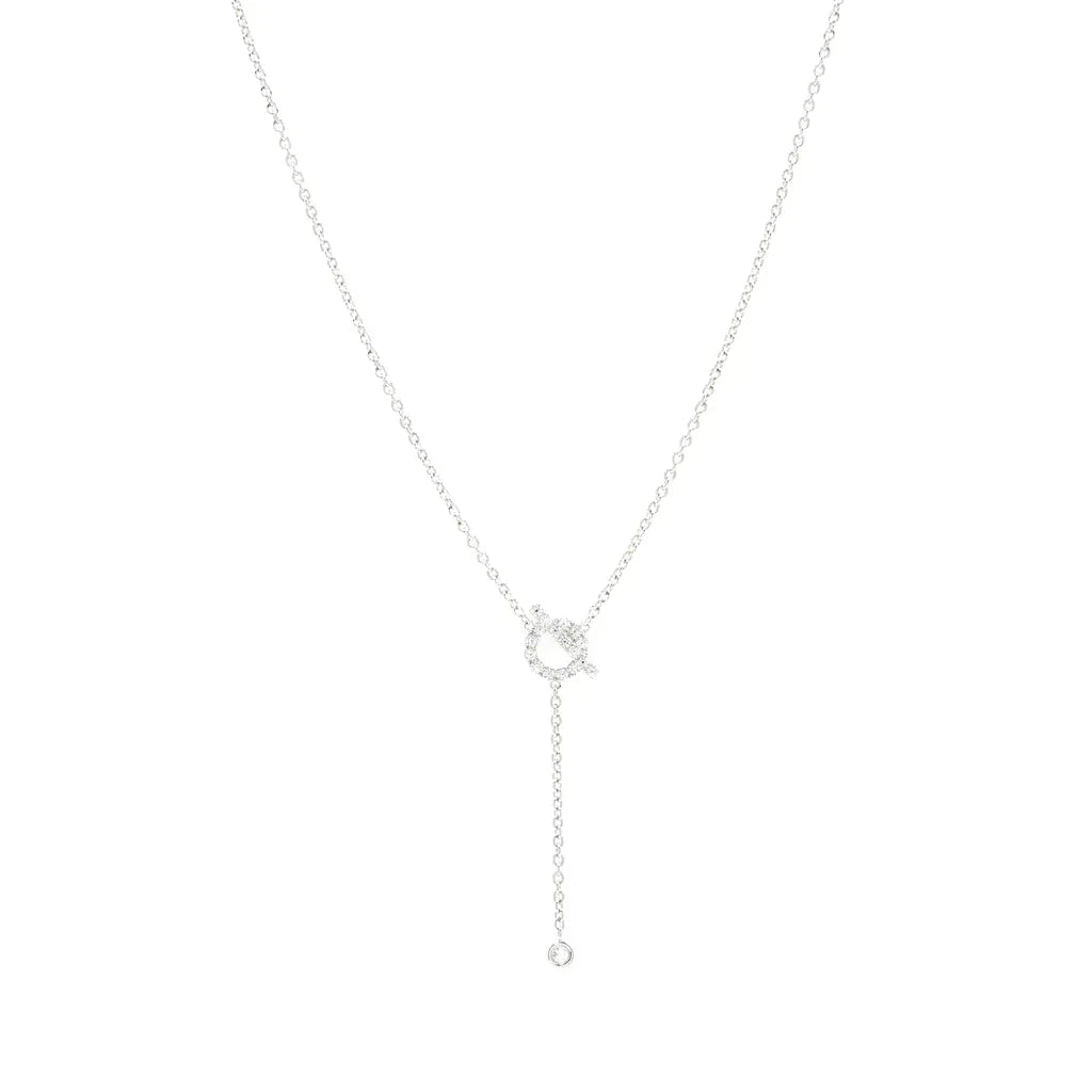 [Azure Tears]FINESSE SILVER DIAMOND NECKLACE