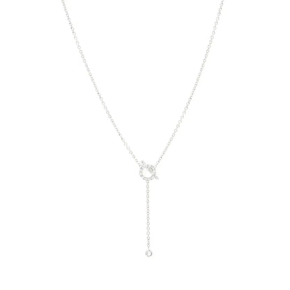 [Azure Tears]FINESSE SILVER DIAMOND NECKLACE