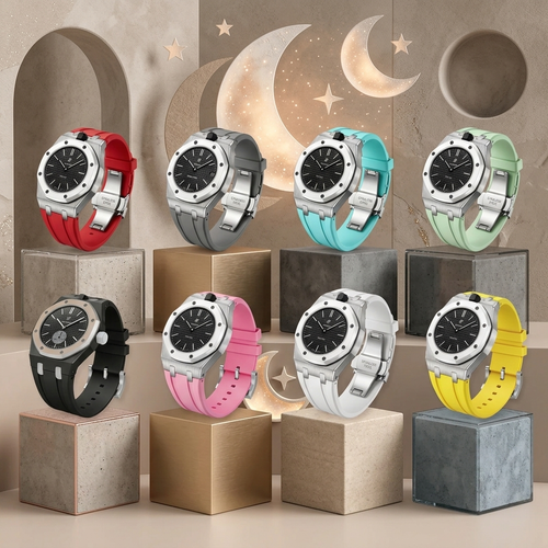 [Azure Tears]Royal Oak Pop Exclusive Steel Case & Silicone Strap With Cradle