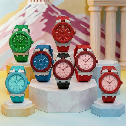 [Azure Tears]ROYAL OAK POP EXCLUSIVE STEEL CASE & SILICONE STRAP
