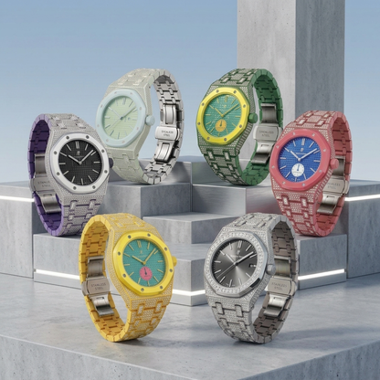 [Azure Tears]Royal Oak Pop Exclusive Bioceramic Case & Bioceramic Strap Full Diamond