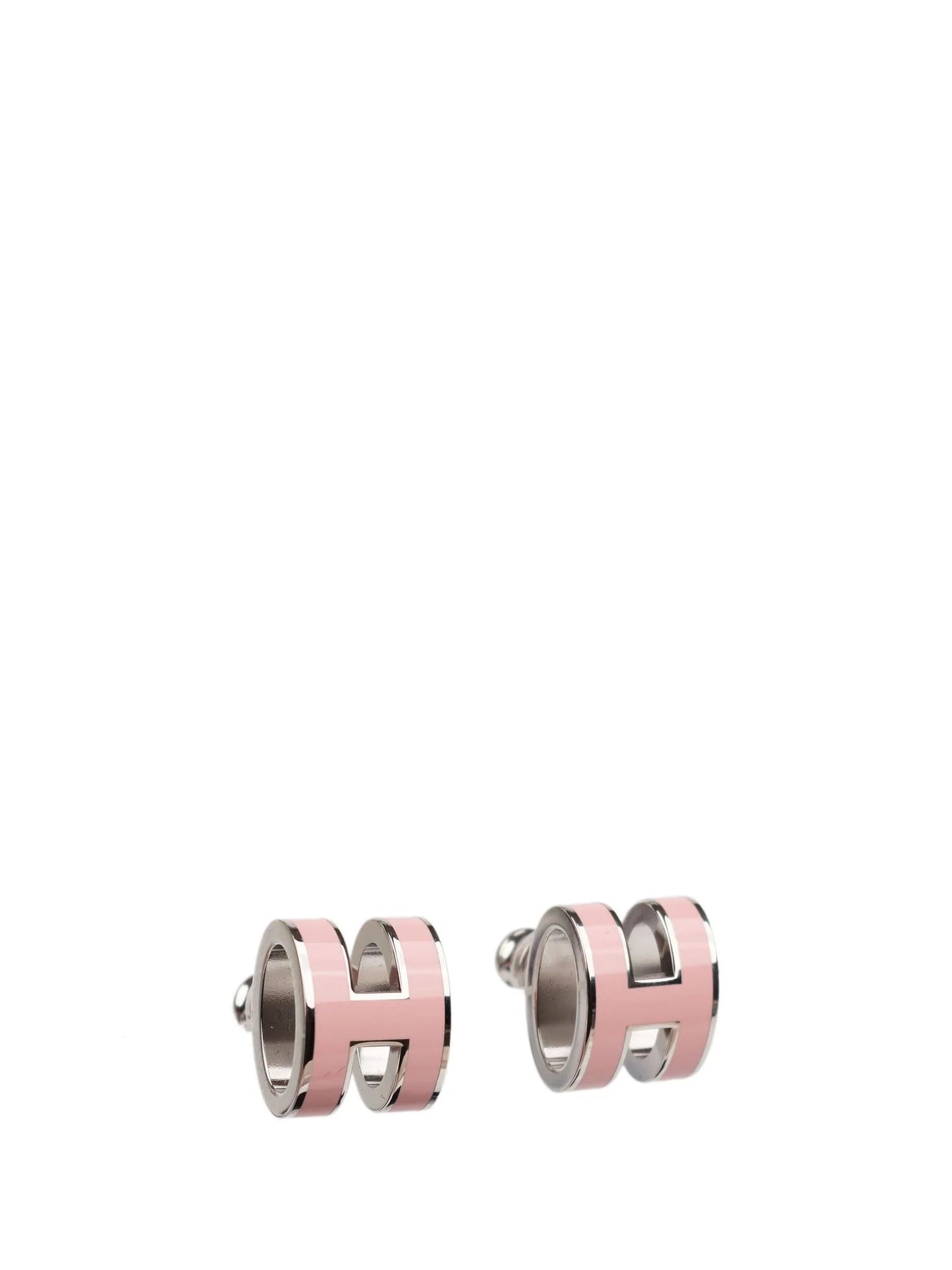 [Azure Tears]MINI POP H SILVER EARRINGS PINK