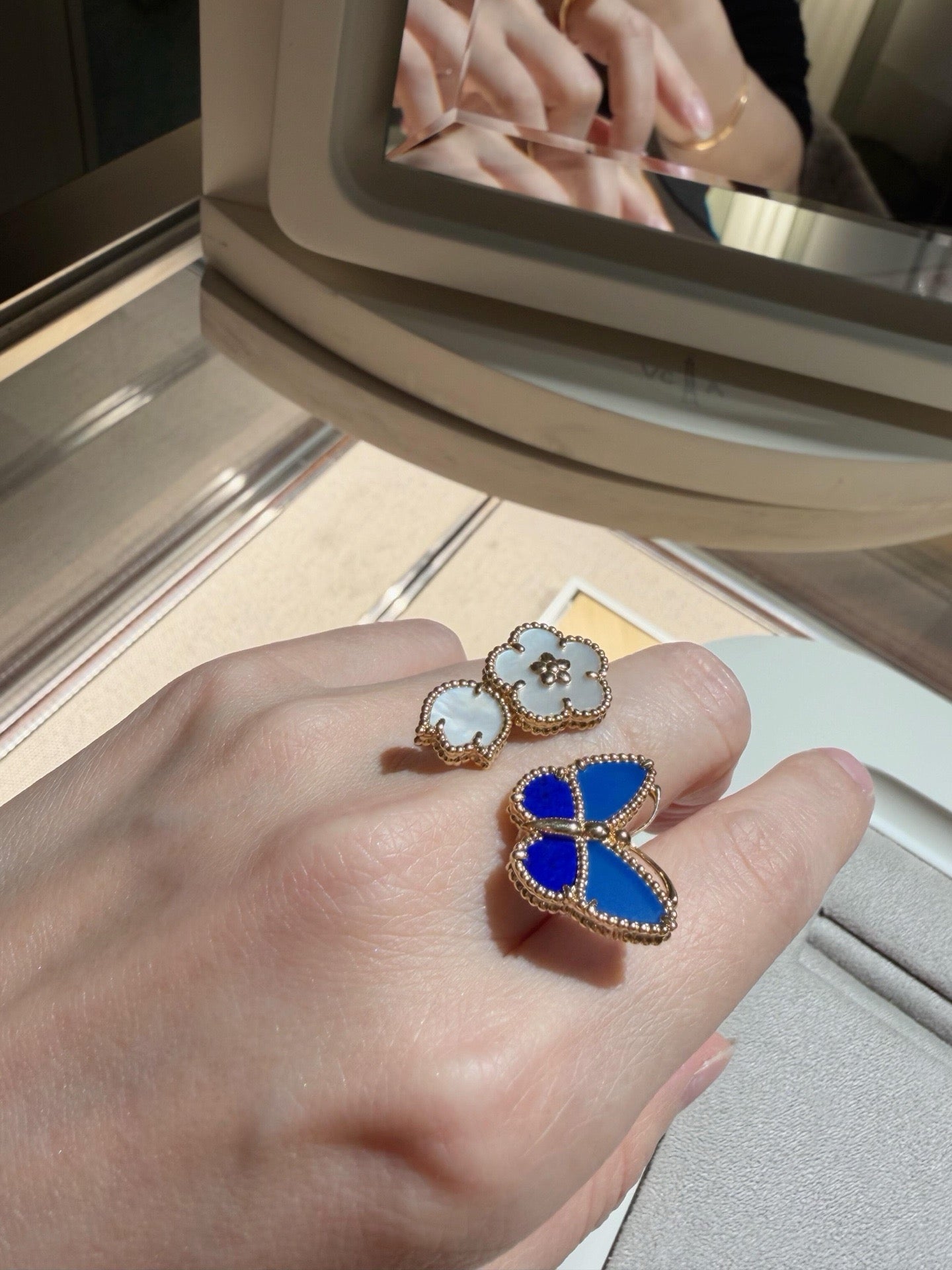 [Azure Tears]SPRING BUTTERFLY OPEN RING