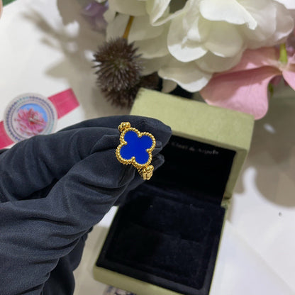 [Azure Tears]LUCKY CLOVER GOLD REVERSIBLE RING