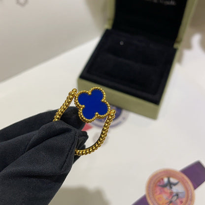 [Azure Tears]LUCKY CLOVER GOLD REVERSIBLE RING