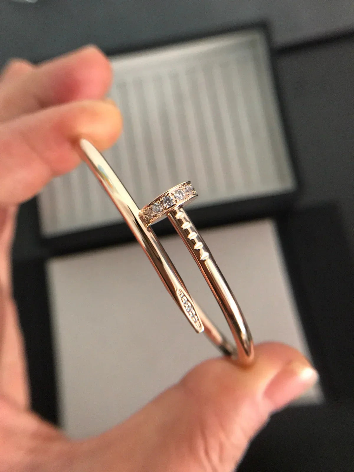[Azure Tears]JUSTE UN CLOU 3.5MM CLASSIC DIAMOND BANGLE