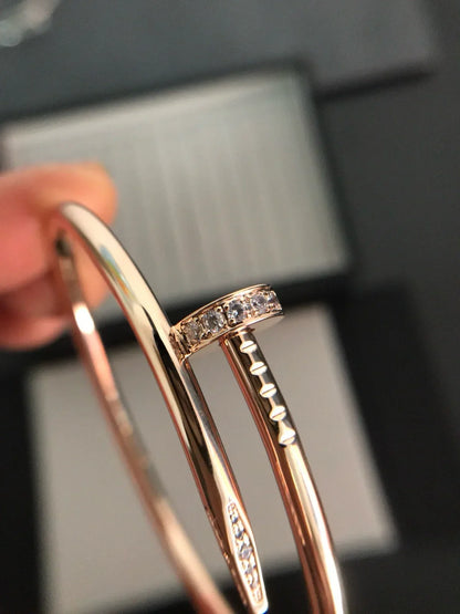 [Azure Tears]JUSTE UN CLOU 3.5MM CLASSIC DIAMOND BANGLE