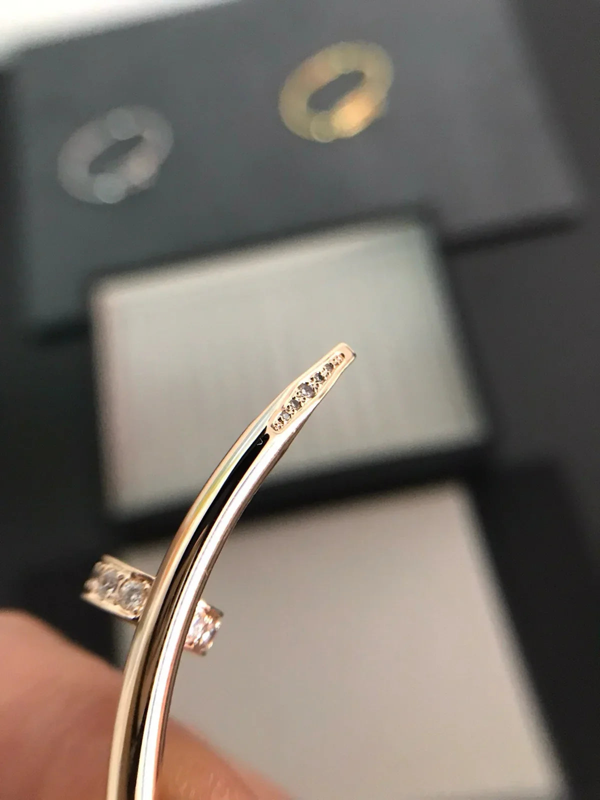 [Azure Tears]JUSTE UN CLOU 3.5MM CLASSIC DIAMOND BANGLE