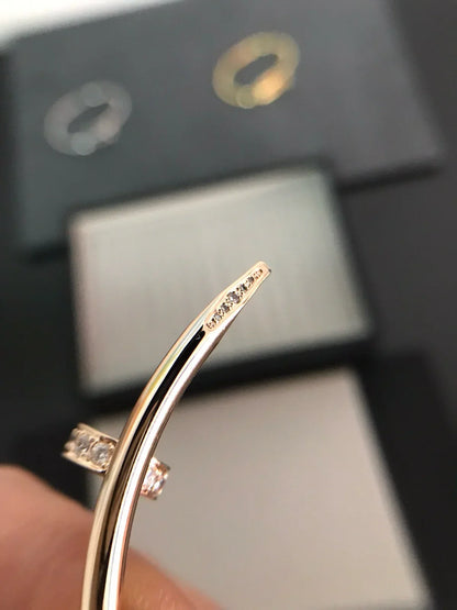 [Azure Tears]JUSTE UN CLOU 3.5MM CLASSIC DIAMOND BANGLE