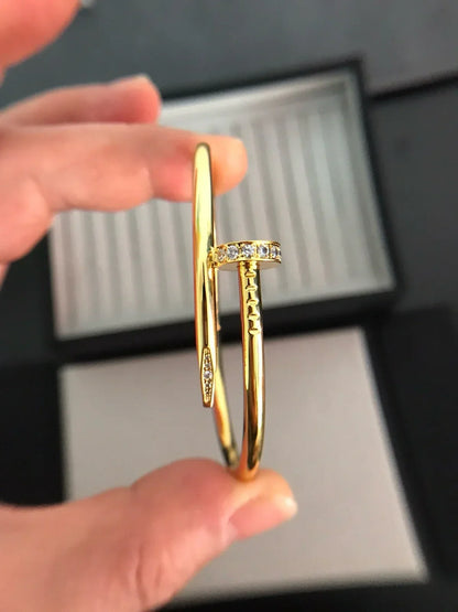 [Azure Tears]JUSTE UN CLOU 3.5MM CLASSIC DIAMOND BANGLE