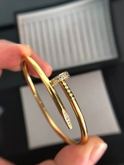 [Azure Tears]JUSTE UN CLOU 3.5MM CLASSIC DIAMOND BANGLE
