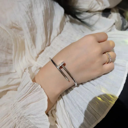 [Azure Tears]JUSTE UN CLOU 3.5MM CLASSIC DIAMOND BANGLE