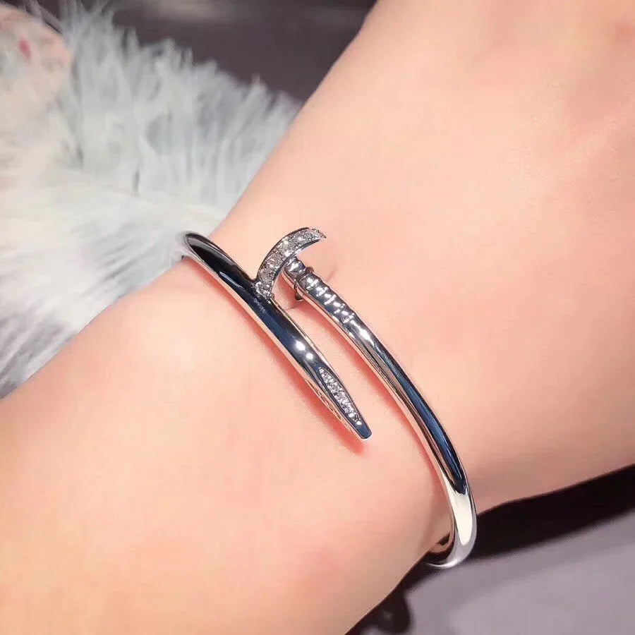 [Azure Tears]JUSTE UN CLOU 3.5MM CLASSIC DIAMOND BANGLE