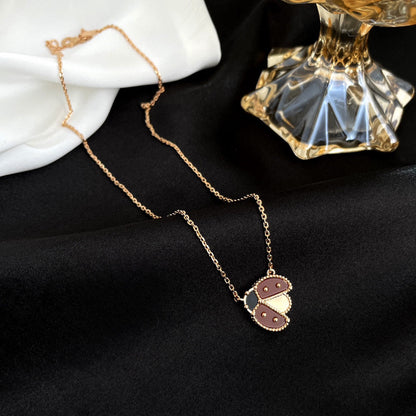 [Azure Tears]LUCKY CARNELIAN LADYBUG CHARM NECKLACE