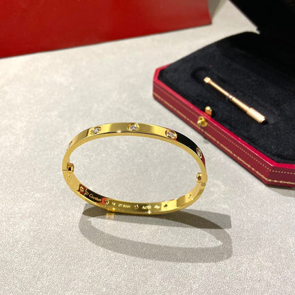[Azure Tears]CLASSIC 6.1MM LOVE BANGLE - 10-DIAMOND