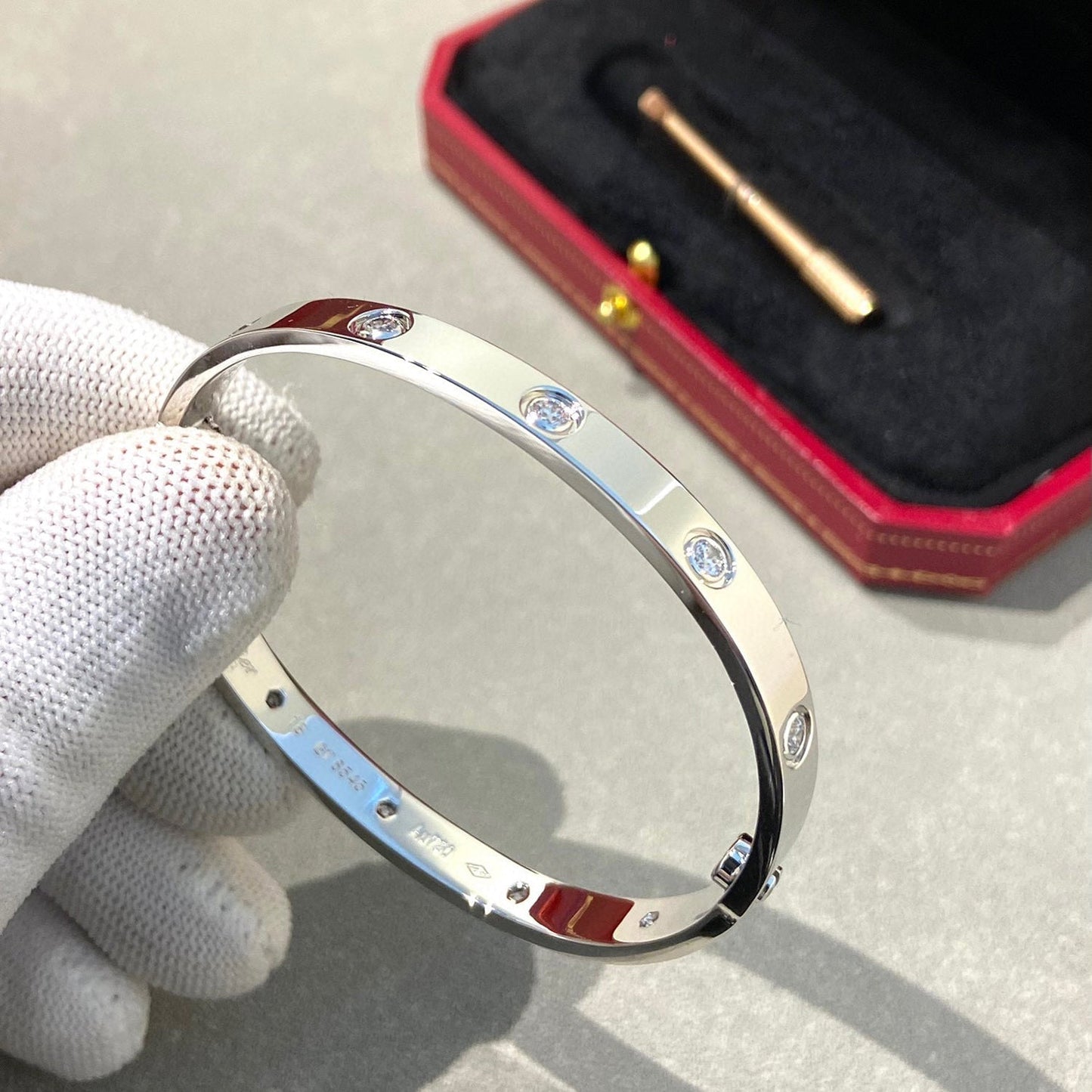 [Azure Tears]CLASSIC 6.1MM LOVE BANGLE - 10-DIAMOND