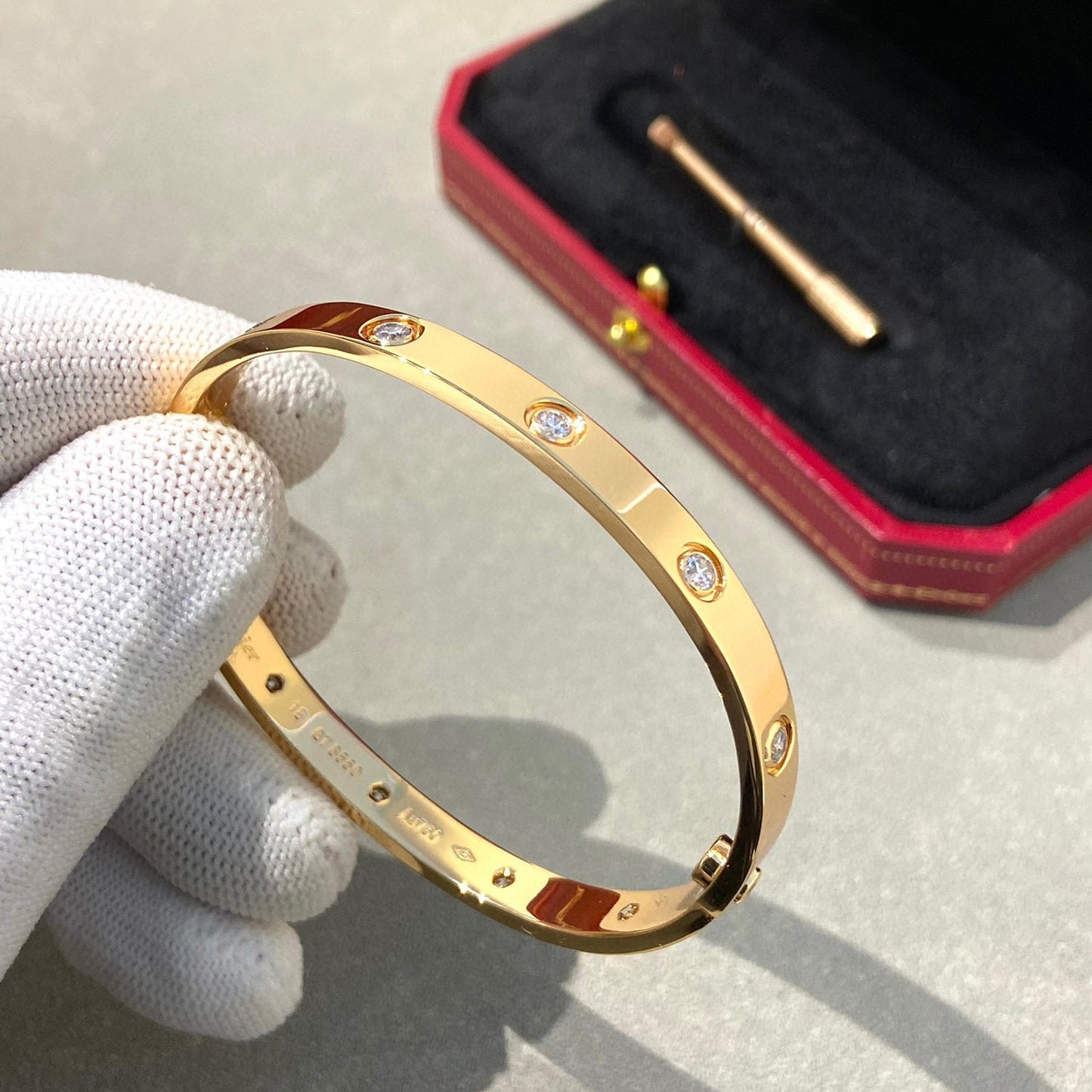 [Azure Tears]CLASSIC 6.1MM LOVE BANGLE - 10-DIAMOND