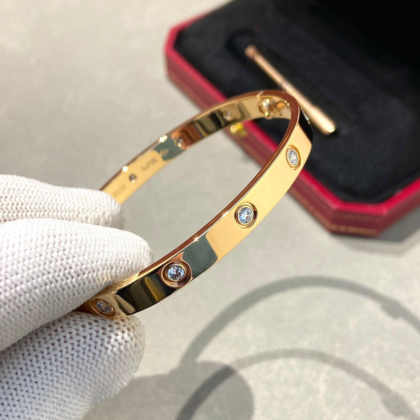 [Azure Tears]CLASSIC 6.1MM LOVE BANGLE - 10-DIAMOND