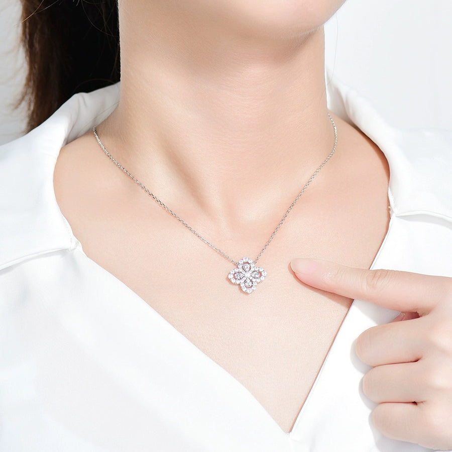 [Azure Tears]LOOP NECKLACE FULL MOTIF DIAMOND 16MM MULTIPLE COLORS