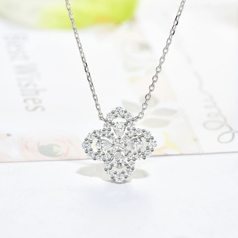 [Azure Tears]LOOP NECKLACE FULL MOTIF DIAMOND 16MM MULTIPLE COLORS