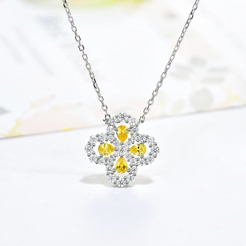 [Azure Tears]LOOP NECKLACE FULL MOTIF DIAMOND 16MM MULTIPLE COLORS