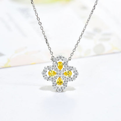 [Azure Tears]LOOP NECKLACE FULL MOTIF DIAMOND 16MM MULTIPLE COLORS