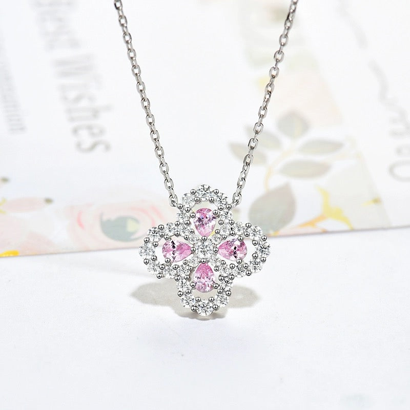 [Azure Tears]LOOP NECKLACE FULL MOTIF DIAMOND 16MM MULTIPLE COLORS