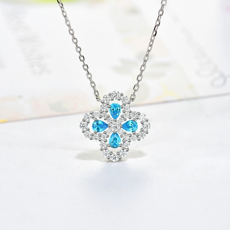 [Azure Tears]LOOP NECKLACE FULL MOTIF DIAMOND 16MM MULTIPLE COLORS