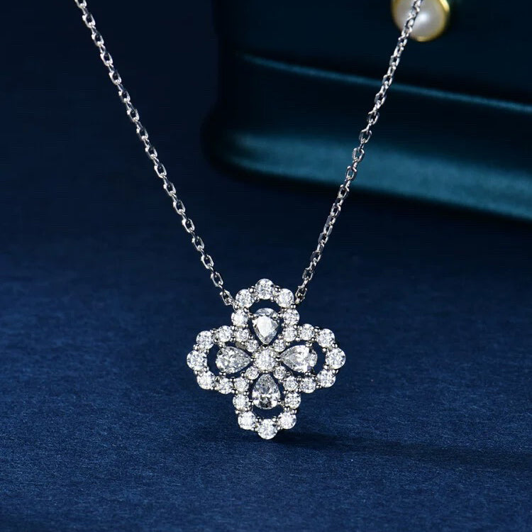 [Azure Tears]LOOP NECKLACE FULL MOTIF DIAMOND 16MM MULTIPLE COLORS