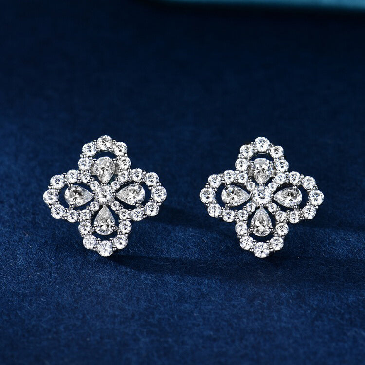 [Azure Tears]LOOP EARRINGS FULL MOTIF DIAMOND 16MM
