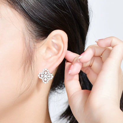 [Azure Tears]LOOP EARRINGS FULL MOTIF DIAMOND 16MM