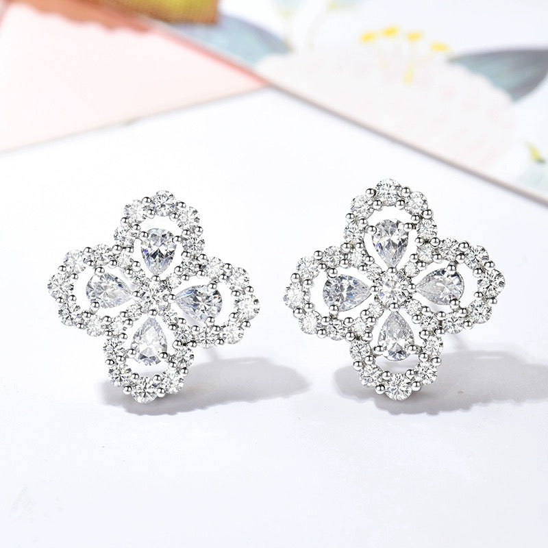 [Azure Tears]LOOP EARRINGS FULL MOTIF DIAMOND 16MM