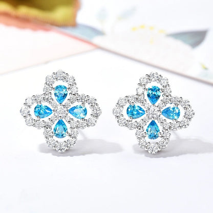 [Azure Tears]LOOP EARRINGS FULL MOTIF DIAMOND 16MM