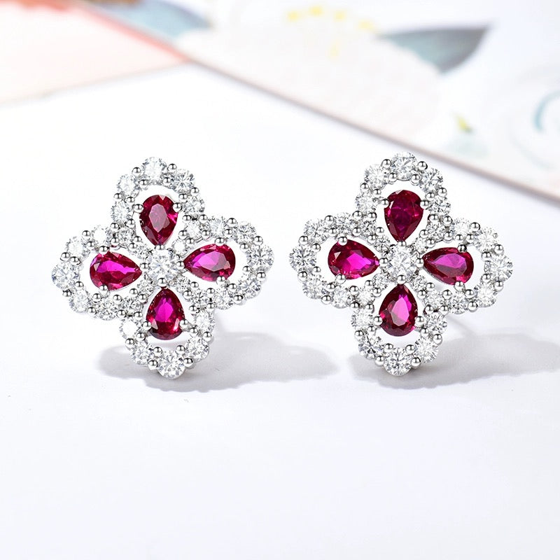 [Azure Tears]LOOP EARRINGS FULL MOTIF DIAMOND 16MM