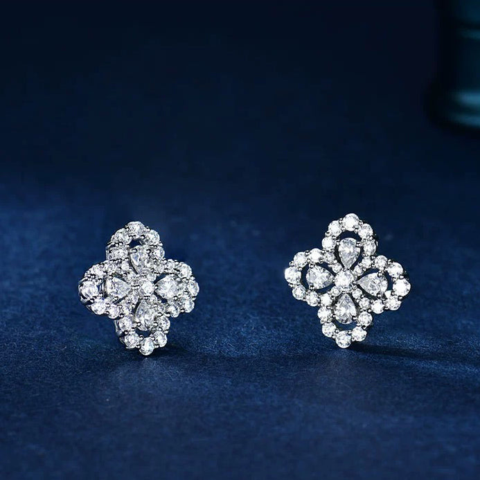 [Azure Tears]LOOP EARRINGS FULL MOTIF DIAMOND 16MM