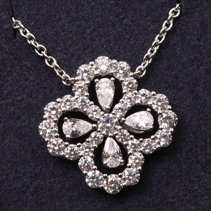 [Azure Tears]LOOP NECKLACE FULL MOTIF DIAMOND 16MM MULTIPLE COLORS