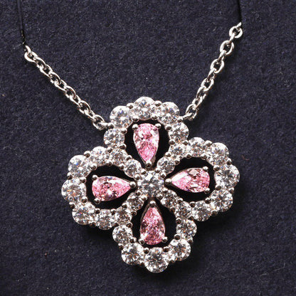 [Azure Tears]LOOP NECKLACE FULL MOTIF DIAMOND 16MM MULTIPLE COLORS