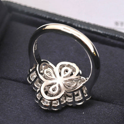 [Azure Tears]LOOP RING FULL MOTIF DIAMOND 16MM SILVE