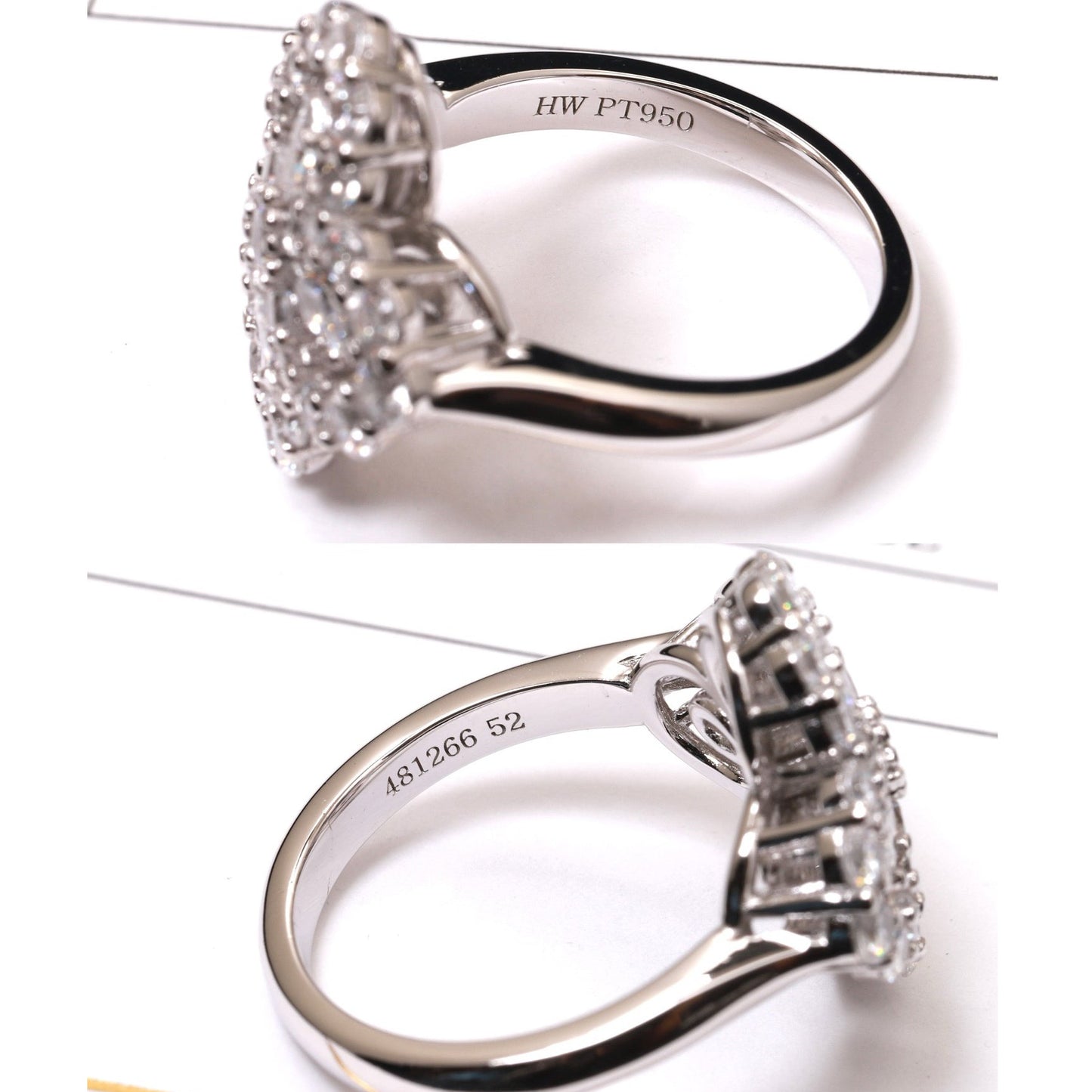 [Azure Tears]LOOP RING FULL MOTIF DIAMOND 16MM SILVE