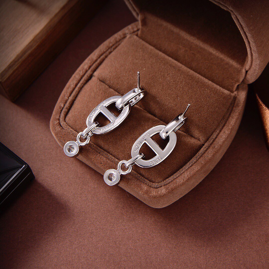 [Azure Tears]HM CHAINE DIAMOND EARRINGS