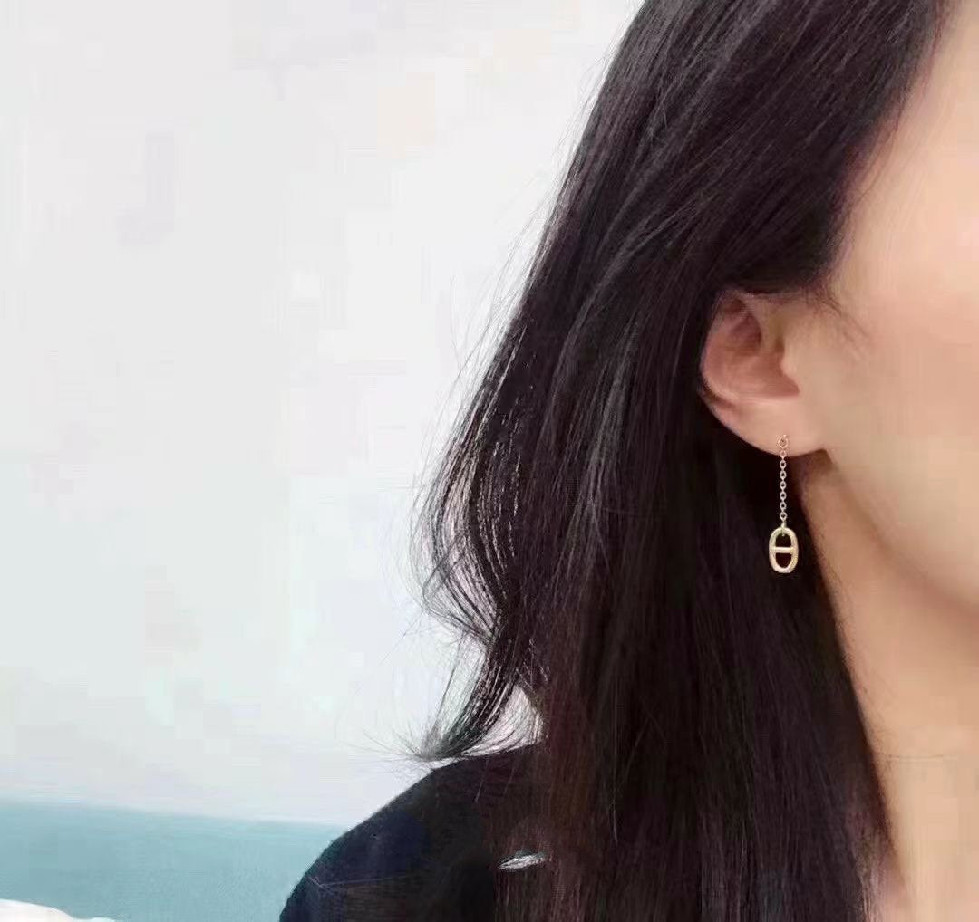 [Azure Tears]CHAINE TASSEL EARRINGS