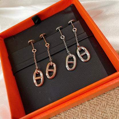 [Azure Tears]CHAINE TASSEL EARRINGS