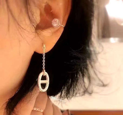 [Azure Tears]CHAINE TASSEL EARRINGS