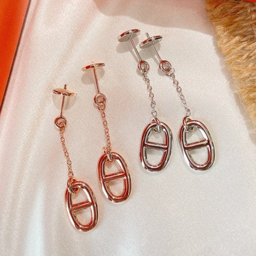 [Azure Tears]CHAINE TASSEL EARRINGS
