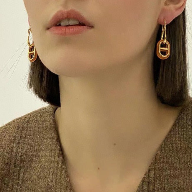 [Azure Tears]HM O'MAILLON GOLD EARRINGS