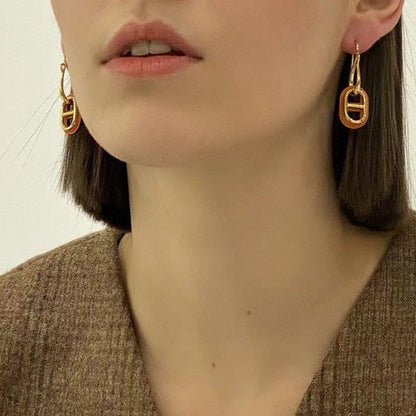 [Azure Tears]HM O'MAILLON GOLD EARRINGS