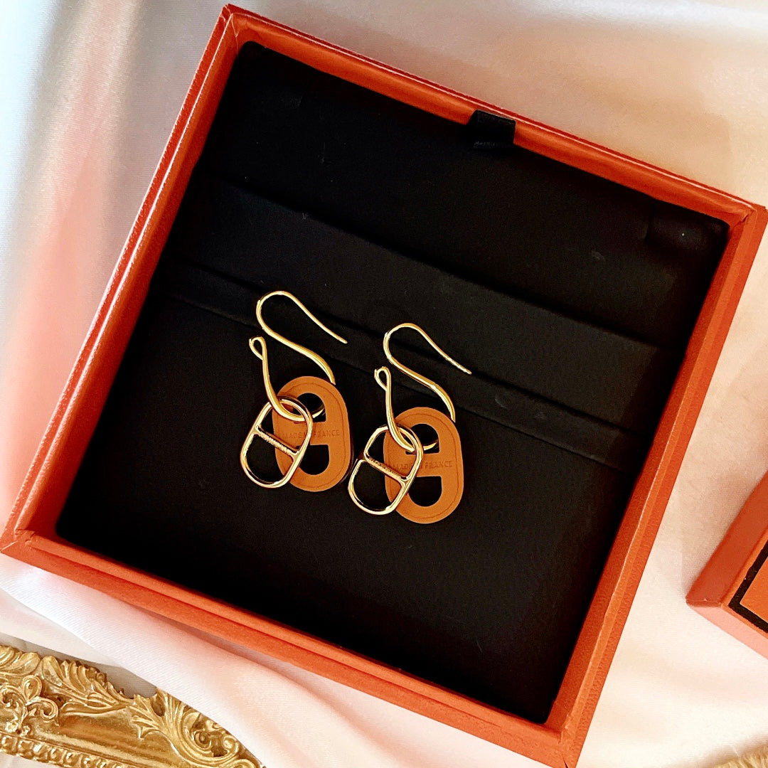 [Azure Tears]HM O'MAILLON GOLD EARRINGS