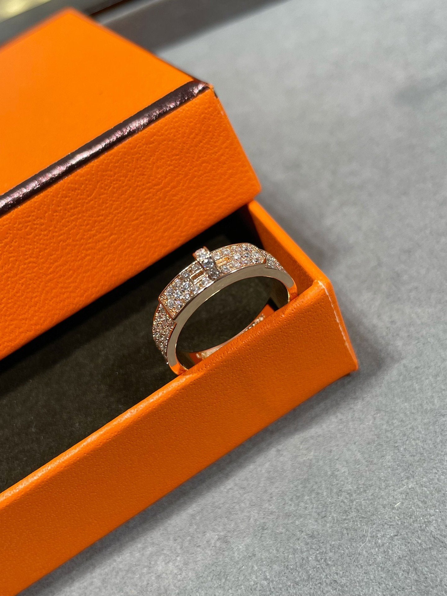 [Azure Tears]KELLY ROSE GOLD DIAMOND RING