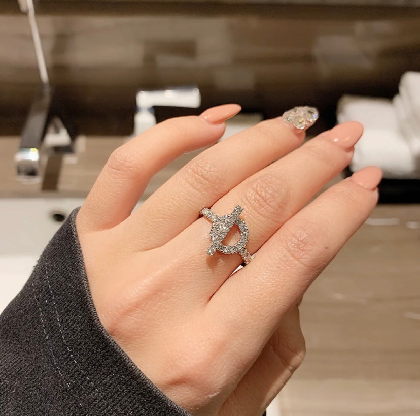 [Azure Tears]ECHAPPEE RING SILVER DIAMOND